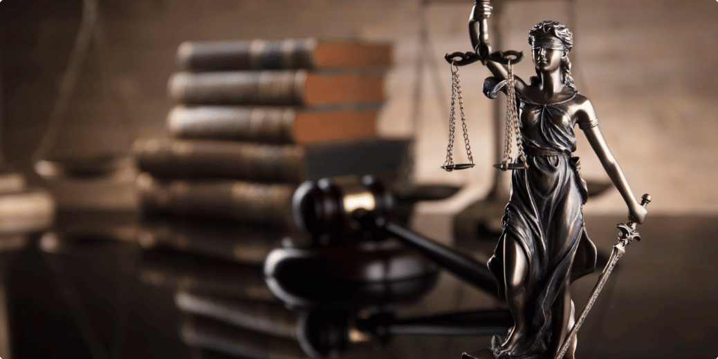 Gavel and a scale of justice