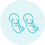 Multiple babies icon